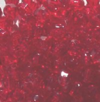 100 8mm Acrylic Faceted Ruby
